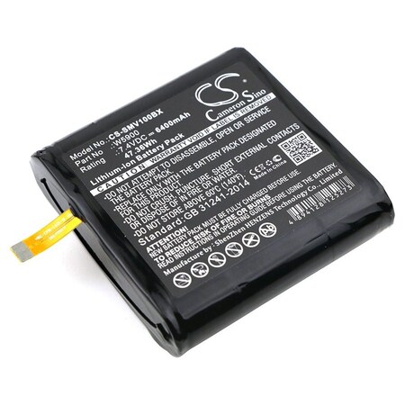 Bsc Preferred Sunmi V1 6400mAh Barcode Replacement Battery CS-SMV100BX